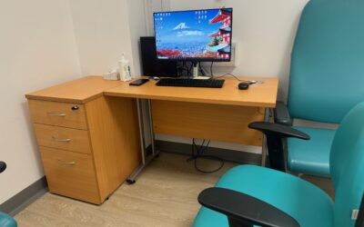 It may only be a desk but this is authentic partnership in action!